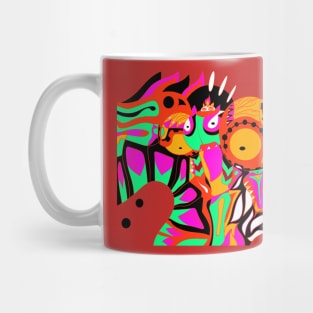 dogu japanese ancient gundam warrior ecopop Mug